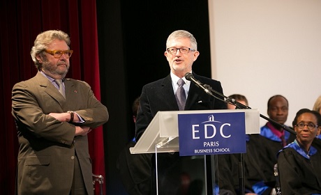 Remise des diplômes à EDC Paris